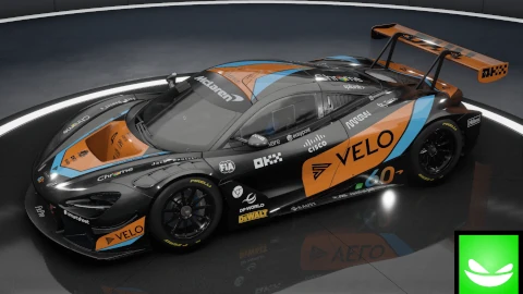 McLaren F1 team 2023 - McLaren 720S GT3 2019 | ACC | by Toxic Pixel Design