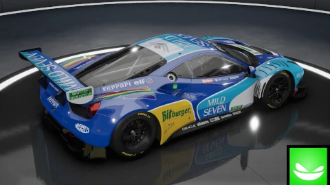 Benetton F1 team 1995 - Ferrari 488 GT3 Evo | ACC | by Toxic Pixel Design
