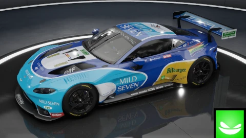Benetton F1 team 1995 - Aston Martin Vantage GT3 2019 | ACC | by Toxic Pixel Design