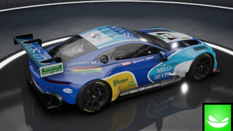 Benetton F1 team 1995 - Aston Martin Vantage GT3 2019 | ACC | by Toxic Pixel Design