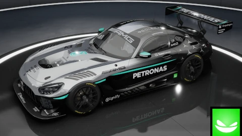 Mercedes F1 team 2025 - Mercedes AMG GT3 2020 | ACC | by Toxic Pixel Design