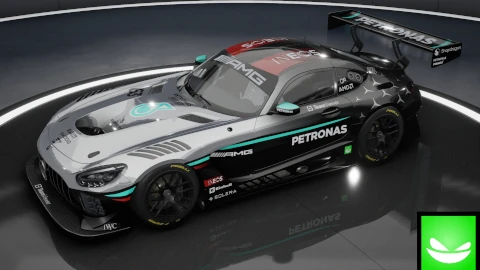 Mercedes F1 team 2024 - Mercedes AMG GT3 2020 | ACC | by Toxic Pixel Design