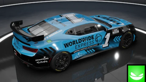 Chevrolet Nascar 2023 Trackhouse - Chevrolet Camaro GT4 R | ACC | by Toxic Pixel Design