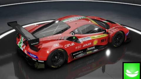 Ferrari WEC 2022 AF Corse - Ferrari 488 GT3 Evo | ACC | by Toxic Pixel Design
